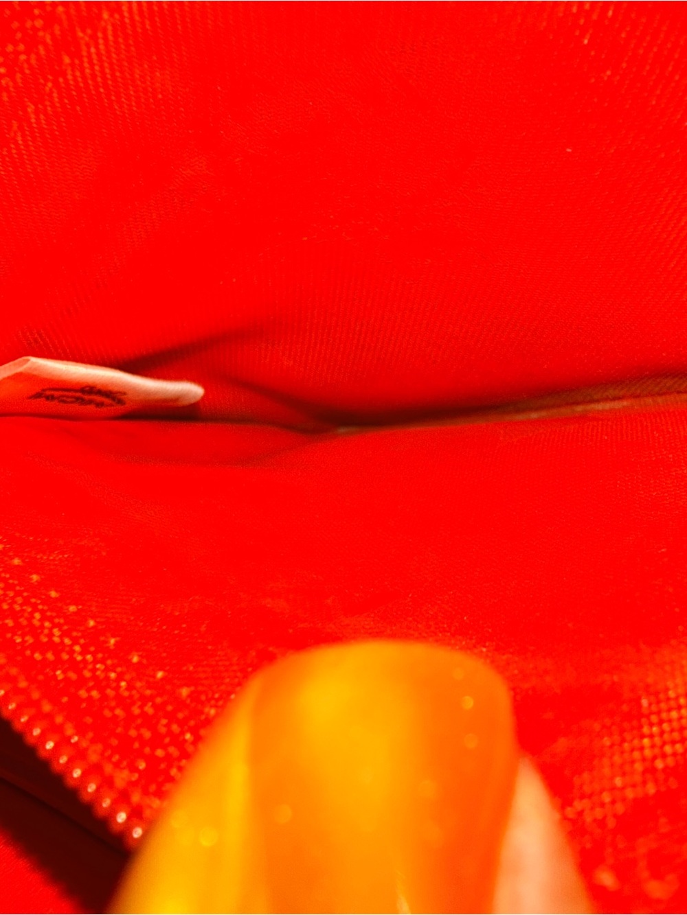 MCM Cognac Wallet with Orange Trim and Gold Accents - Picture 7 of 7